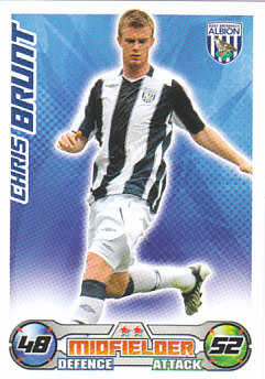Chris Brunt West Bromwich Albion 2008/09 Topps Match Attax #316